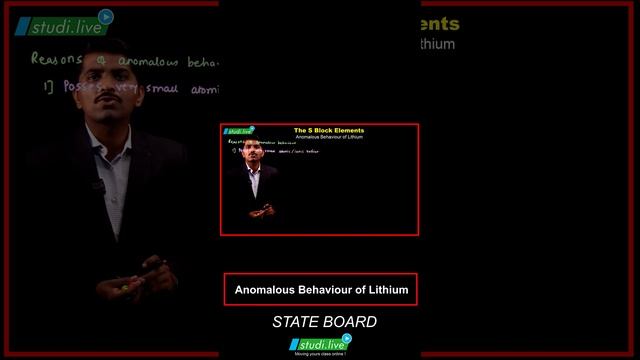 The S block element || Anomalous Behavior of Lithium || #youtube #rvideo #education #chemistry смотреть онлайн