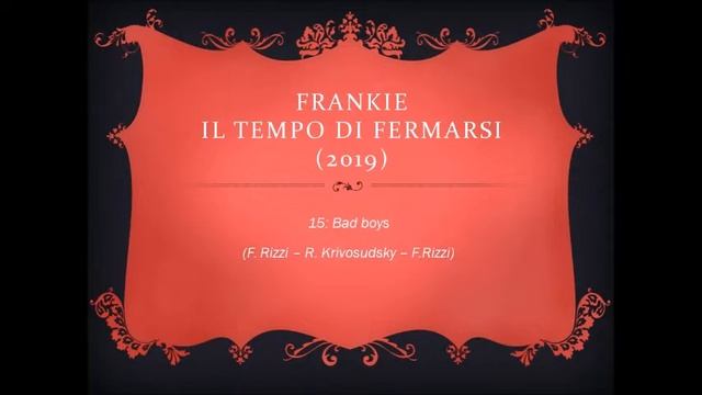 Bad boys DEMO - Frank Rizzi (dalla raccolta "Il tempo di fermarsi") смотреть онлайн