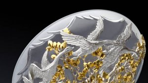 Ваза  "Гуси- Лебеди"