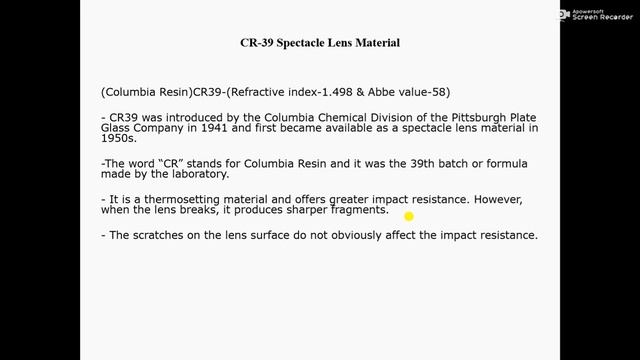 CR 39 SPECTACLE LENS MATERIAL BY RAKIBUL HASAN KHAN , DEPARTMENT OF OPTOMETRY , ADTU смотреть онлайн