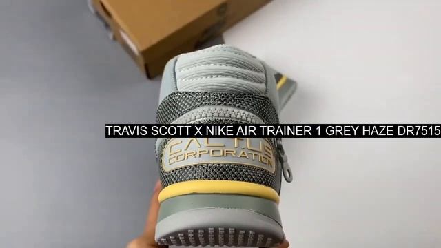 [UNBOXING] Travis Scott X Nike Air Trainer 1 Grey Haze DR7515-001 For Sale смотреть онлайн