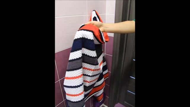 Полотенце Велюр-махровое "Сине-серый LOFT" смотреть онлайн