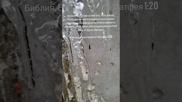 Капли воды с сосулек в замедленной съёмке. смотреть онлайн