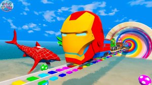 Мультики о машинках, поездах, грузовиках и тракторах проходящие препятствия. Для детей