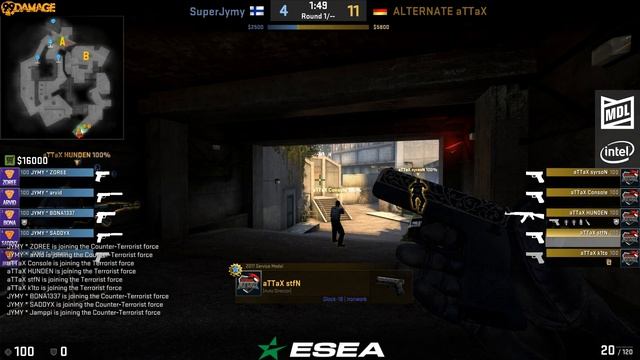 SuperJymy vs. ALTERNATE aTTaX - ESEA Mountain Dew League S28 (Overpass) смотреть онлайн