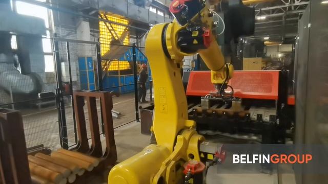 Робот для автоматической выгрузки нарезного станка смотреть онлайн