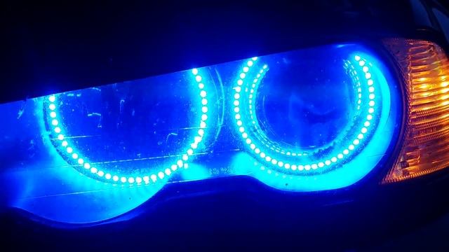 M3 E46 Angel Eyes Farbwechsel colour change SMD LED смотреть онлайн