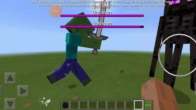 Titan zombie VS Titan Enderman in Minecraft смотреть онлайн