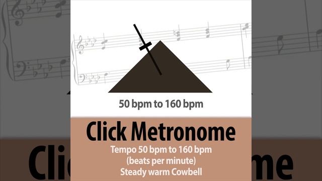 109 bpm (beats per minute) Click Metronome - Steady Tempo Warm Cowbell смотреть онлайн