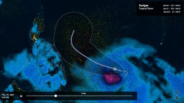 Warning ⚠️ Dangerous cyclone hits Philippines coast in Saturday - Monday! Surigae PAGASA смотреть онлайн