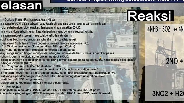 PROSES OSTWALD PEMBUATAN ASAM NITRAT PA di INDUSTRI - SERI KIMIA UNSUR смотреть онлайн