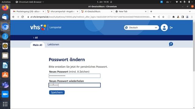 VHS Lernportal Teil1; Anmeldung; InfoIntegraLearn смотреть онлайн