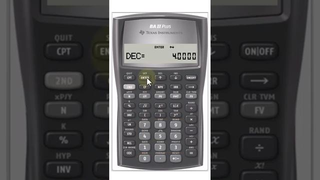 Change decimal Places | TI BAII+ calculator смотреть онлайн