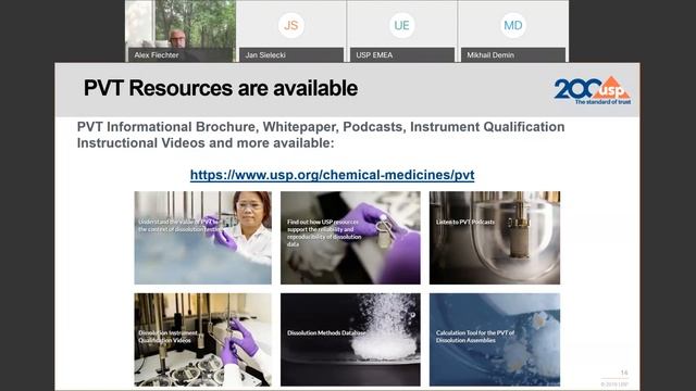 Qualification Of Dissolution Testers USP Performance Verification Test (PVT)