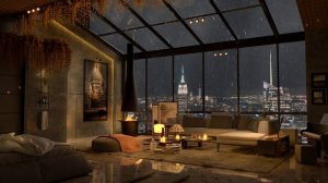 Study in Serenity  Smooth Piano Jazz in a Luxury New York Apartment  Perfect for
