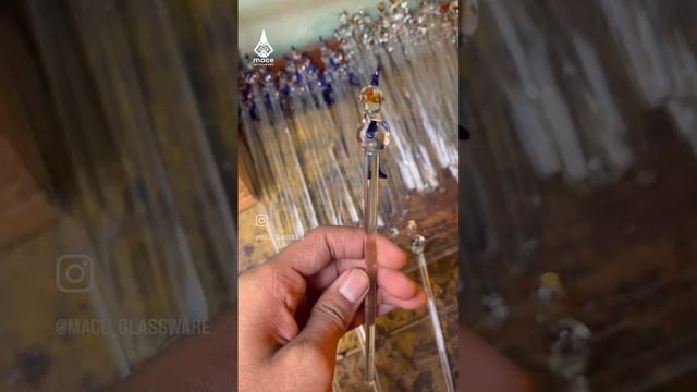 Handmade Borosilicate Glass Stirrers, mfg. by Mace Glassware #glassmanufacturer #borosilicateglass смотреть онлайн