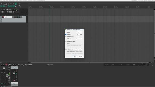 How to change tempo throughout a project in REAPER смотреть онлайн