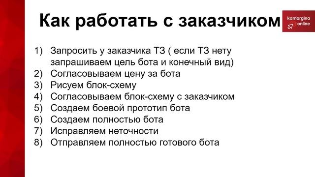 Шестое занятие по уроку _Настройка сервисов бат-ботов_ смотреть онлайн