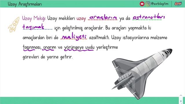 Uzay Araştırmaları - Uzay Araçları ● 7. Sınıf Fen Bilimleri (%100 Güncel Konu Anlatım) смотреть онлайн