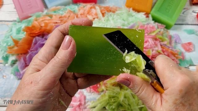 ASMR Soap Cutting Glycerine Soap Резка глицеринового мыла АСМР #relaxtime