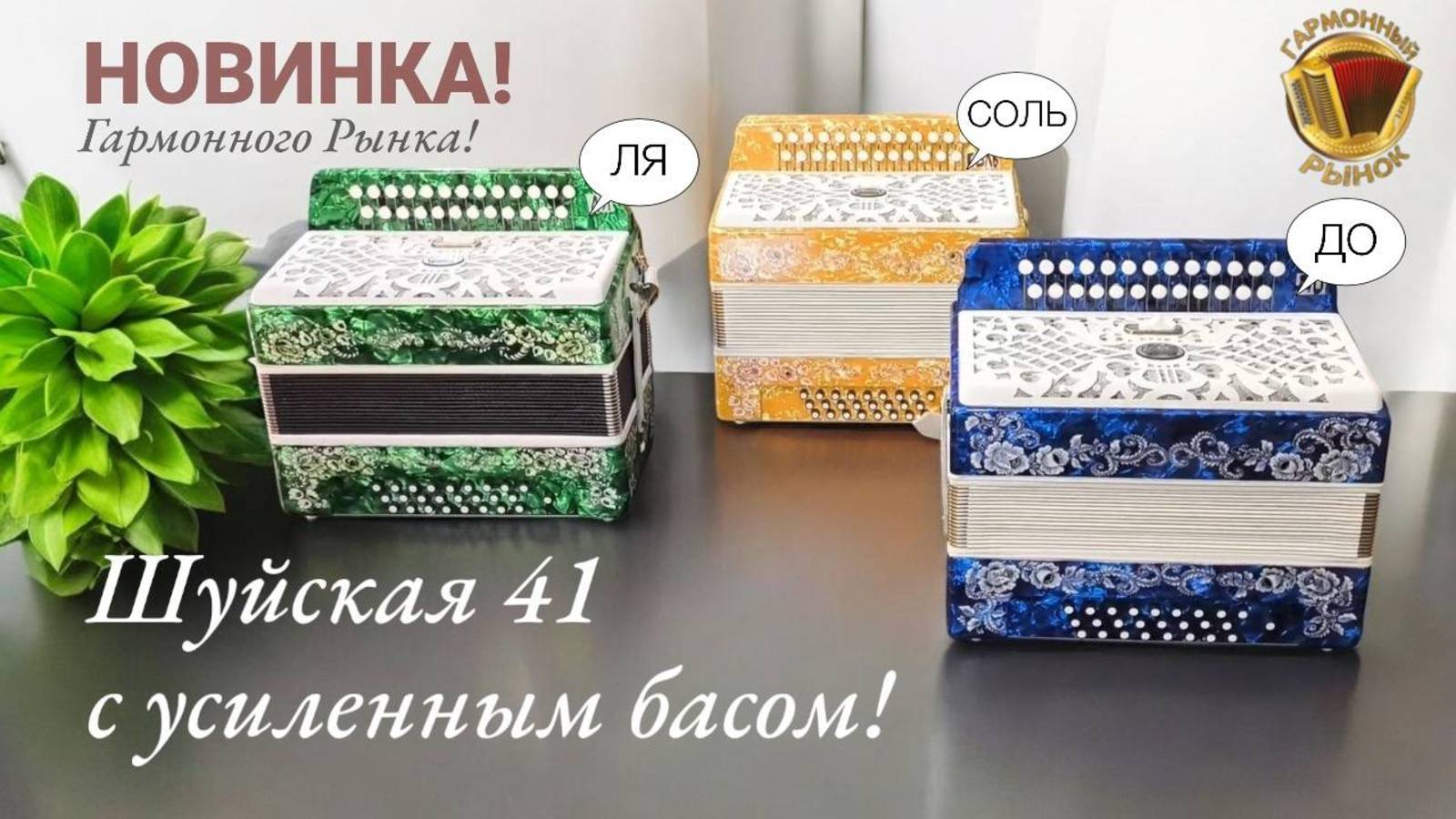 НОВИНКА на Гармонном Рынке! Шуйская 41 с усиленным басом + регистр! Любая тональность на заказ! смотреть онлайн