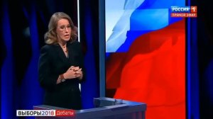 Жириновский и Собчак на Дебатах у Соловьева 12.03.2018