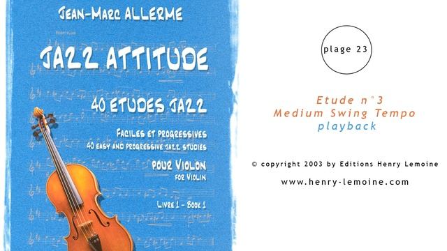Etude n°3 Medium Swing Tempo (playback) смотреть онлайн