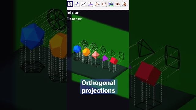 Orthogonal projections - Platonic solids смотреть онлайн