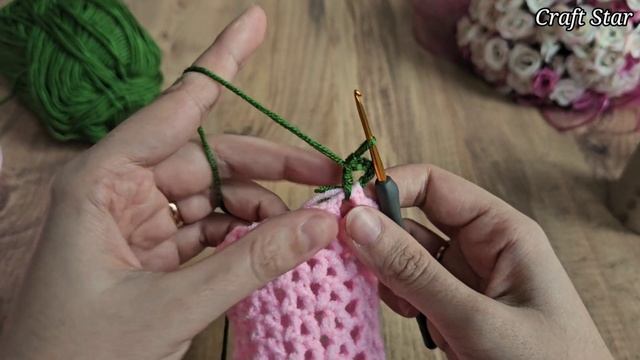 NEW PERFECT DESİGN CROCHET ‼️ Look what l knit on the napkin roll, Very easy love crochet смотреть онлайн