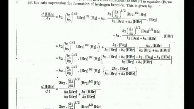 Reaction Kinetics of Thermal Hydrogen-Bromine Reaction- Chemical Dynamics "Part -2 смотреть онлайн