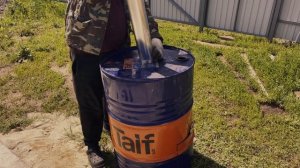 Обогрев каркасного бассейна / Печь кривыми руками