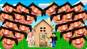 🤓ЦУНАМИ из 7 НОЧЕЙ с ТИМОХОЙ в МАЙНКРАФТ! НУБИК ШЕДИ ЛЕСКА