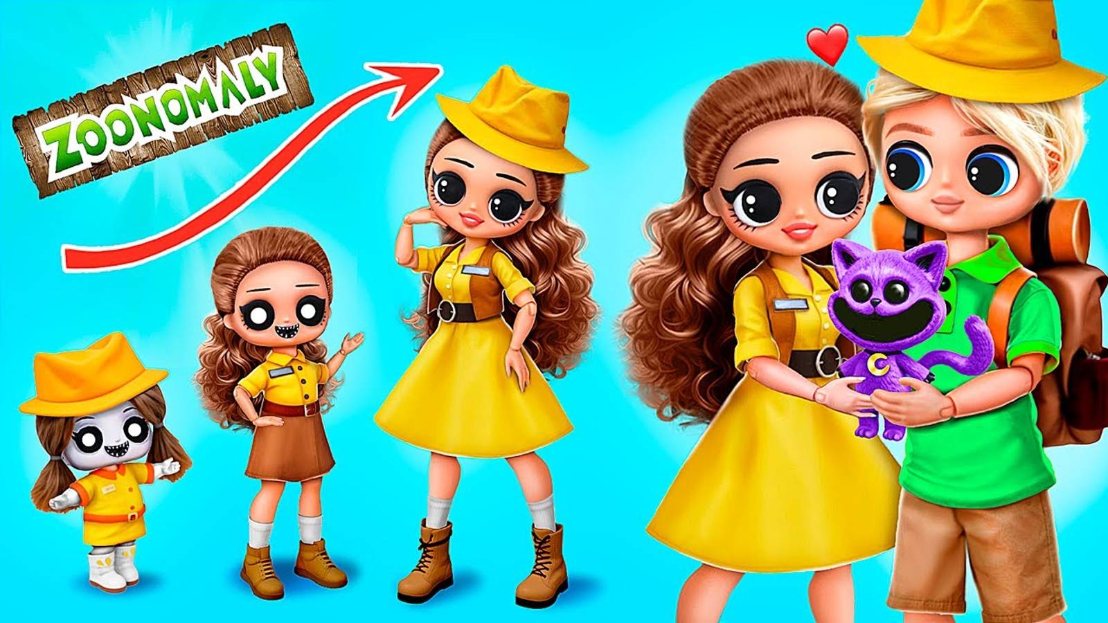 Зоокипер растёт! 32 Zoonomaly DIY идей для кукол ЛОЛ смотреть онлайн