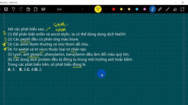 (1) Để phân biệt anilin và ancol etylic, ta có thể dùng dung dịch NaOH. (2) Các peptit đều có phản смотреть онлайн
