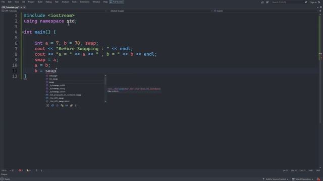 How to Swap Two Numbers | C++ Examples смотреть онлайн