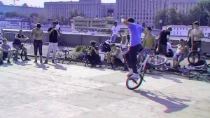 Трюки на велосипедах 3D анаглиф