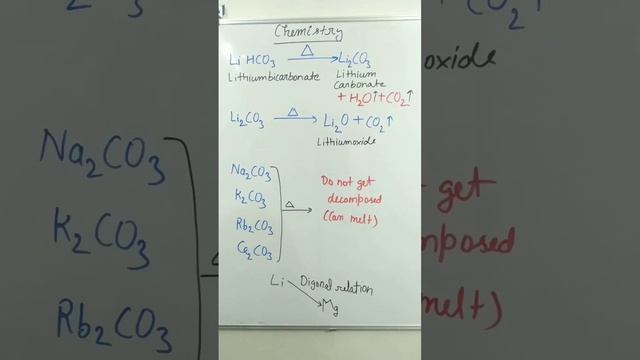 Why only Lithium bicarbonate get decomposed not others? смотреть онлайн