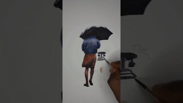 Rainy day - Monsoon - Watercolour - Painting смотреть онлайн