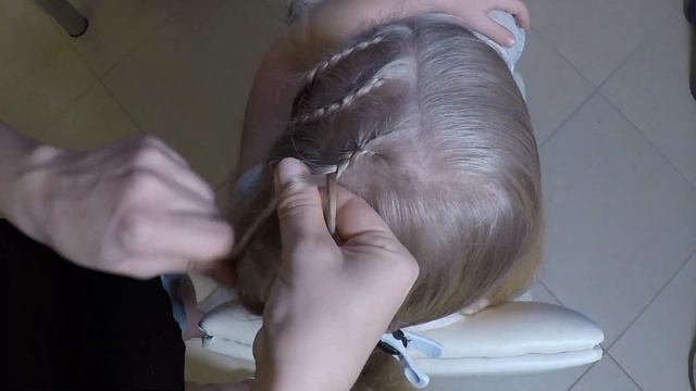 Тонкие косички на длинные волосы. Простые прически пошагово смотреть онлайн