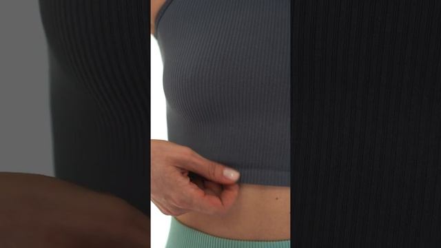 9042 Crop top Rib grey смотреть онлайн