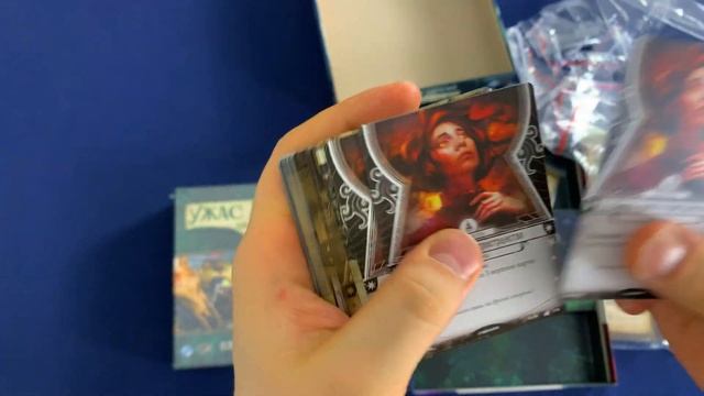 Ужас Аркхэма. Карточная игра дополнение "Наследие Данвича" и Сыщики распаковка смотреть онлайн