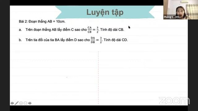 Lớp 8A - Định lý Talet trong tam giác - Cô Hương смотреть онлайн