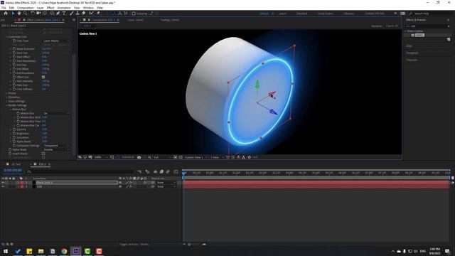 3D Neon Text Animation | Element 3D + Saber | After Effects Tutorials смотреть онлайн