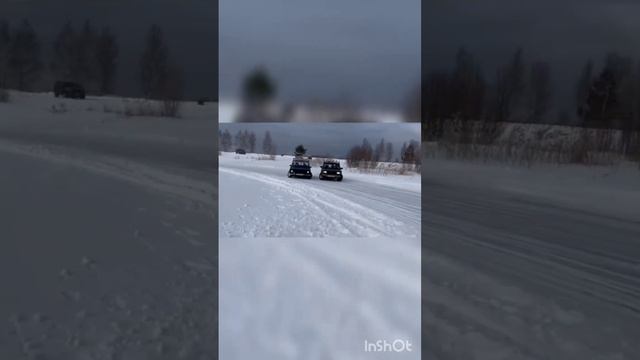 WDS дрифт, парные заезды на льду по озеру смотреть онлайн