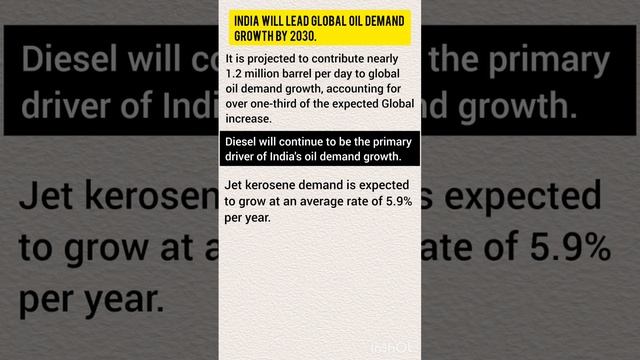 India will lead Global Oil Demand Growth by 2030 #india #gk #currentaffairs #globaloil #energy смотреть онлайн