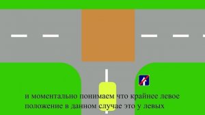 Поворот налево с дороги с односторонним движением