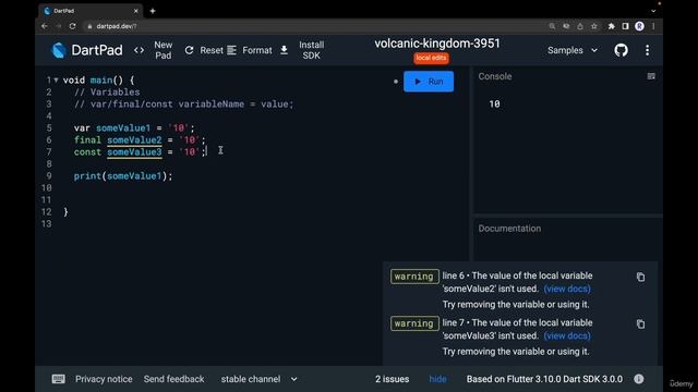 5. var, const and final Variables смотреть онлайн