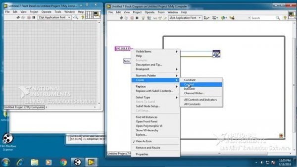 Labview 2018 Modbus TCP + WAGO Coupler