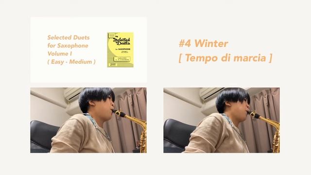 #4 Winter [ Tempo di marcia ] Selected Duets for Saxophone Volume I compiled and edited by H.Voxman смотреть онлайн