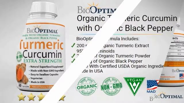 BioOptimal Organic Turmeric Curcumin with Black Pepper смотреть онлайн